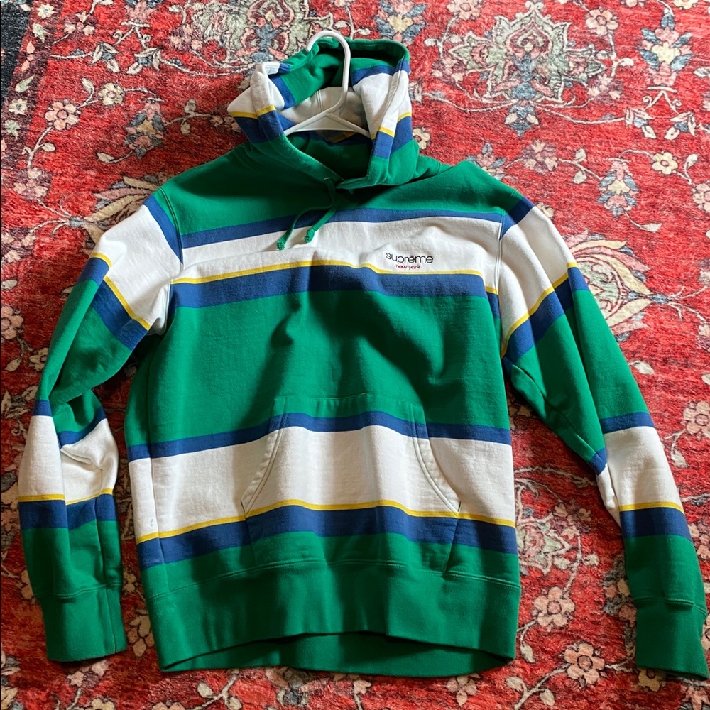 Supreme Multicolor Striped Hoodie